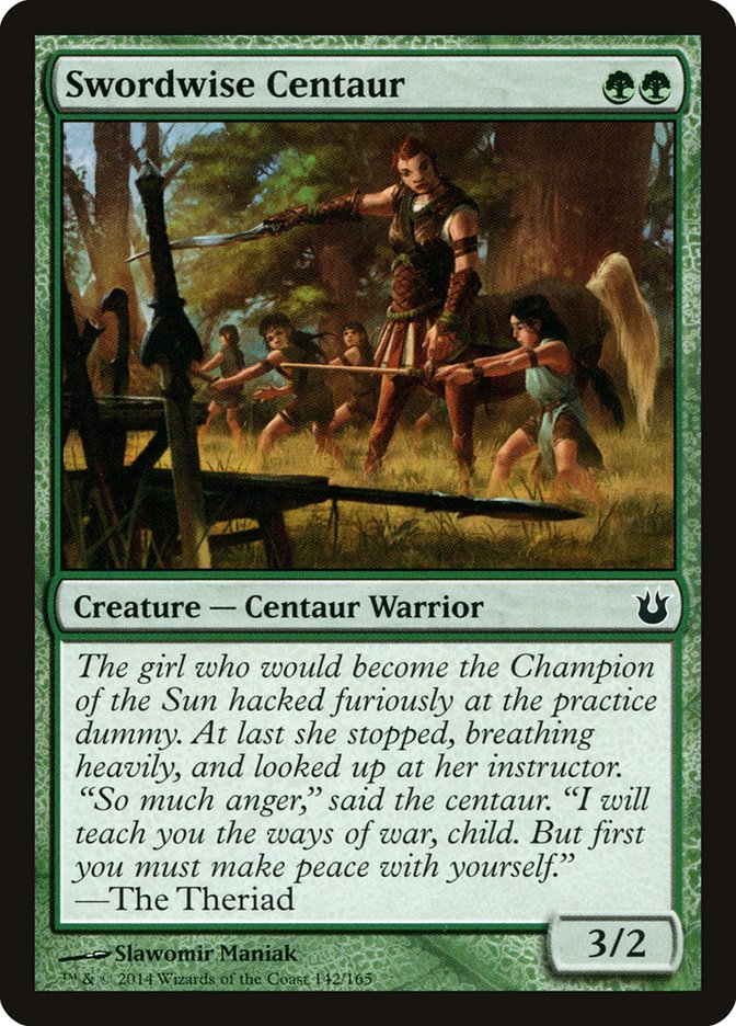 Swordwise Centaur – Common Magic: The Gathering card from Born of the Gods (#142)