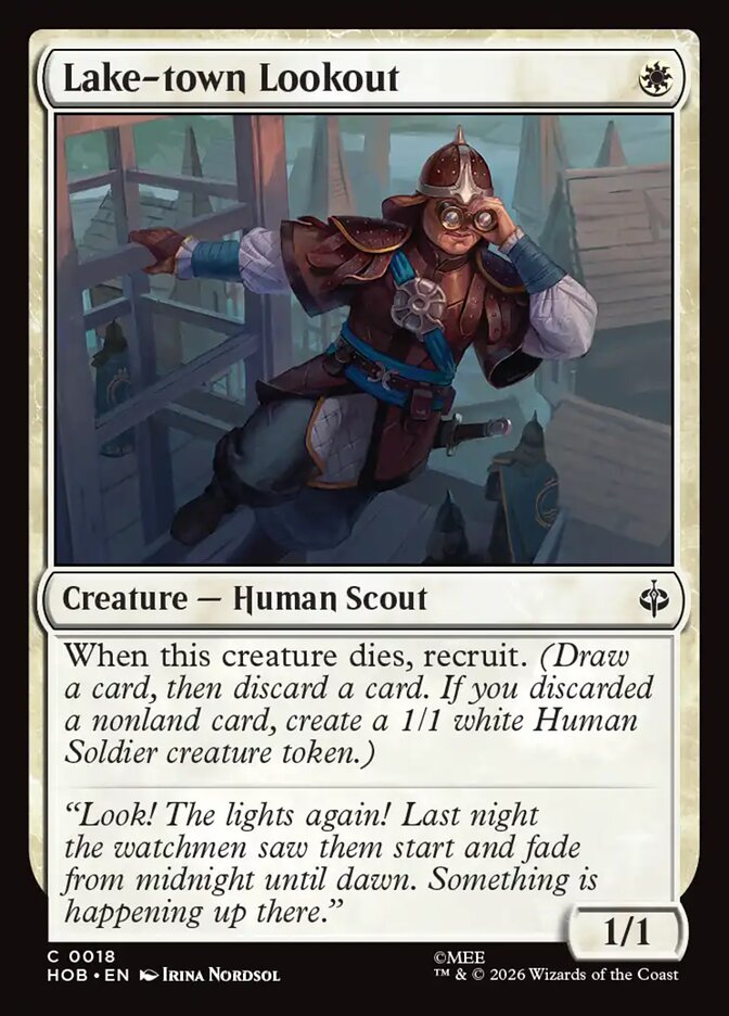 Lake-town Lookout – Common Magic: The Gathering card from The Hobbit (#18)