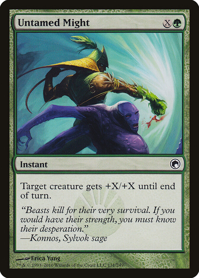 Untamed Might – Common Magic: The Gathering card from Scars of Mirrodin (#131)