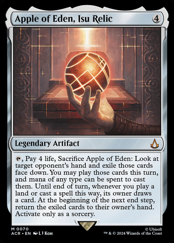 Apple of Eden, Isu Relic – Mythic Magic: The Gathering card from Assassin's Creed (#70)