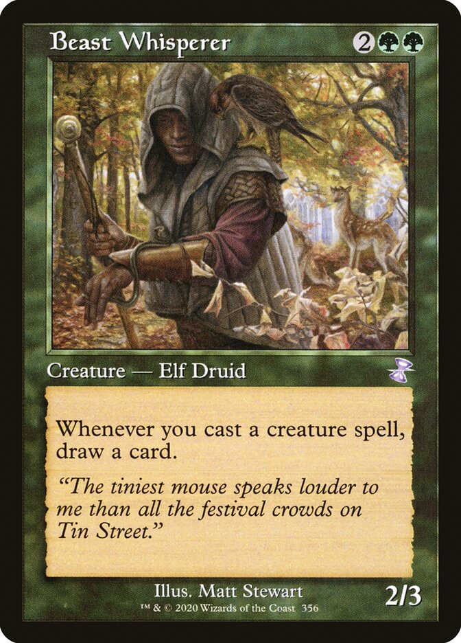 Beast Whisperer – Special Magic: The Gathering card from Time Spiral Remastered (#356)