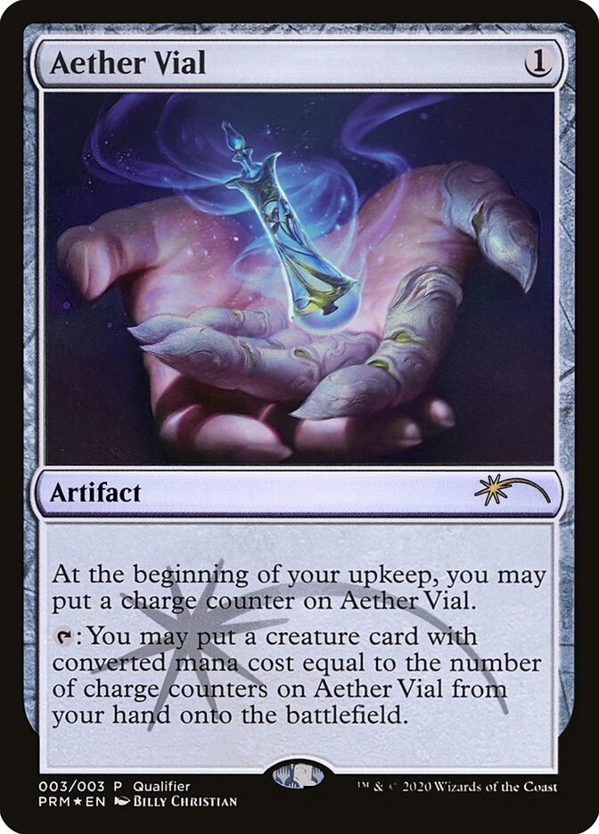 Aether Vial – Rare Magic: The Gathering card from Pro Tour Promos (#2020-3)