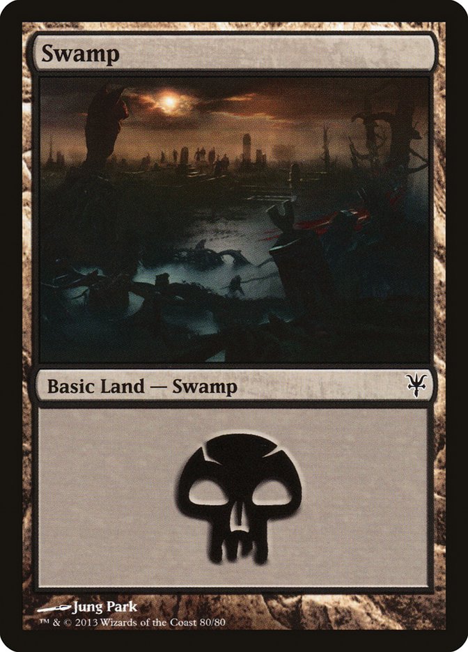 Swamp – Common Magic: The Gathering card from Duel Decks: Sorin vs. Tibalt (#80)
