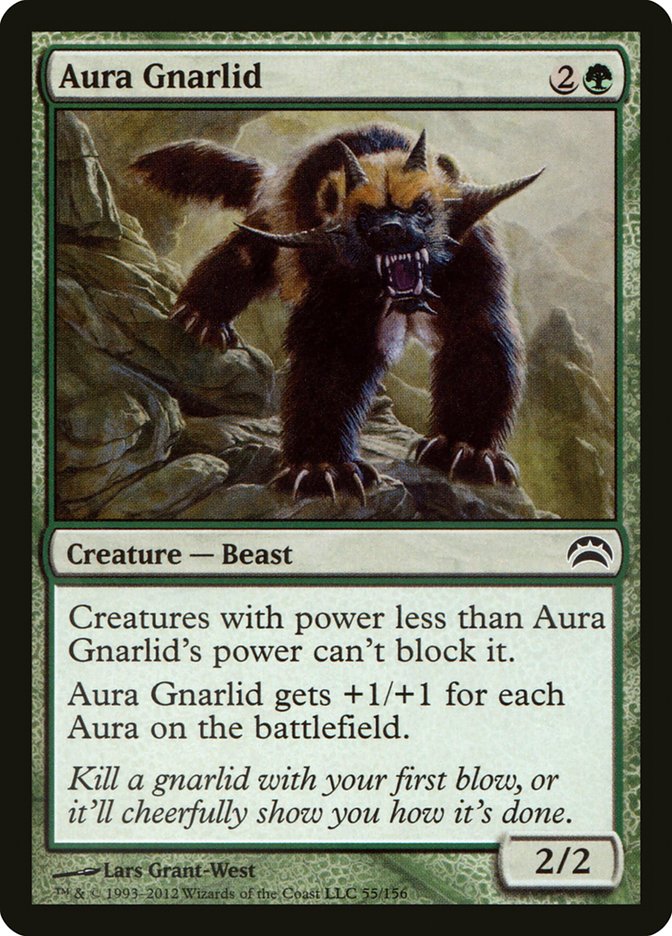 Aura Gnarlid – Common Magic: The Gathering card from Planechase 2012 (#55)
