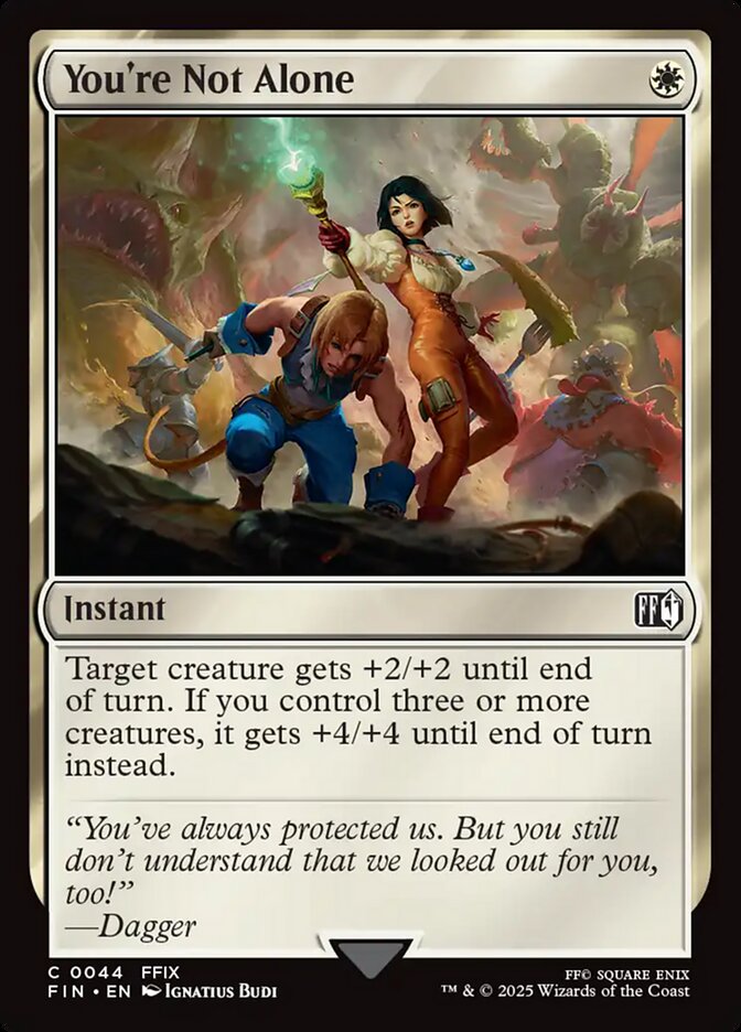 You're Not Alone – Common Magic: The Gathering card from Final Fantasy (#44)