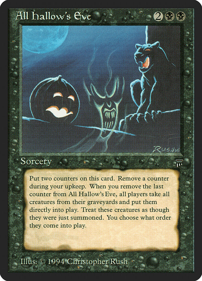 All Hallow's Eve – Rare Magic: The Gathering card from Legends (#88)