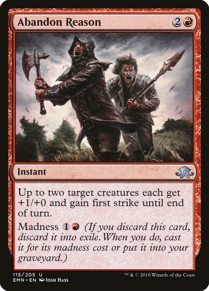 Abandon Reason – Uncommon Magic: The Gathering card from Eldritch Moon (#115)