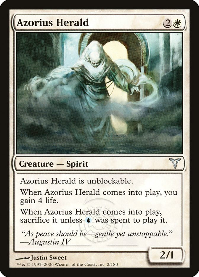 Azorius Herald – Uncommon Magic: The Gathering card from Dissension (#2)