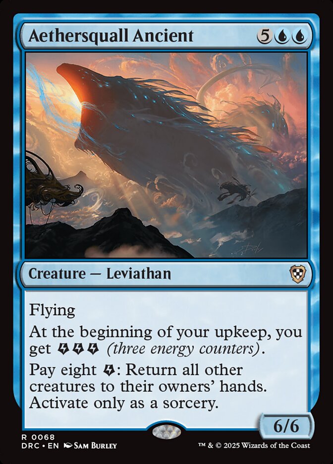 Aethersquall Ancient – Rare Magic: The Gathering card from Aetherdrift Commander (#68)