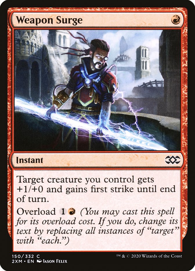 Weapon Surge – Common Magic: The Gathering card from Double Masters (#150)