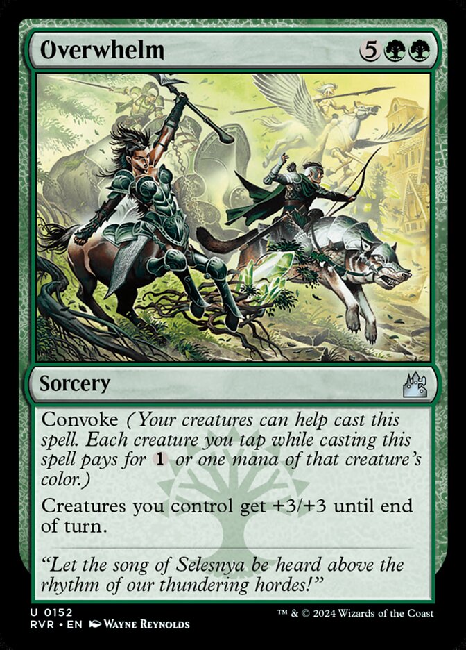 Overwhelm – Uncommon Magic: The Gathering card from Ravnica Remastered (#152)