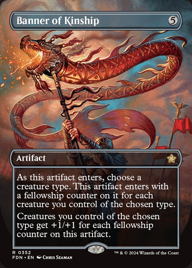 Banner of Kinship – Rare Magic: The Gathering card from Foundations (#352)