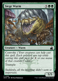 Siege Wurm – Common Magic: The Gathering card from Ravnica Remastered (#155)