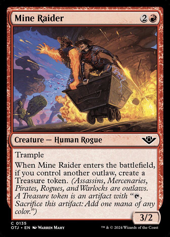 Mine Raider – Common Magic: The Gathering card from Outlaws of Thunder Junction (#135)