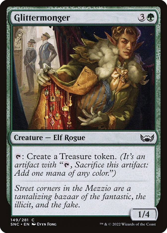 Glittermonger – Common Magic: The Gathering card from Streets of New Capenna (#149)