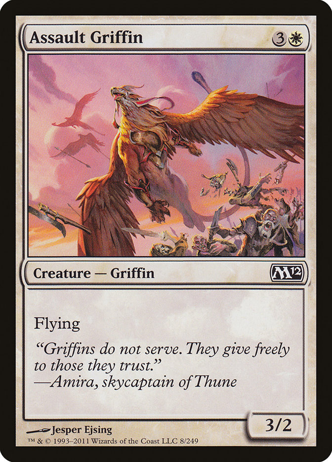 Assault Griffin – Common Magic: The Gathering card from Magic 2012 (#8)