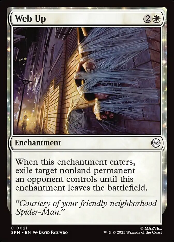 Web Up – Common Magic: The Gathering card from Marvel's Spider-Man (#21)