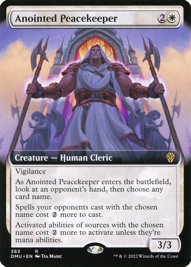 Anointed Peacekeeper – Rare Magic: The Gathering card from Dominaria United (#383)