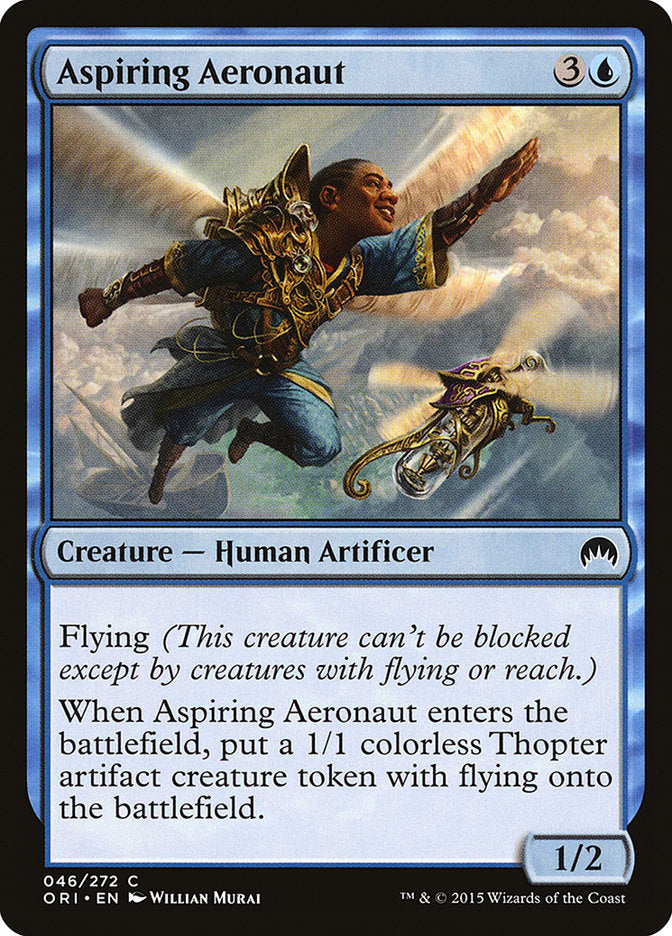 Aspiring Aeronaut – Common Magic: The Gathering card from Magic Origins (#46)