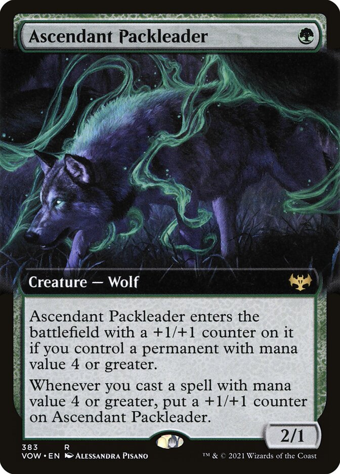 Ascendant Packleader – Rare Magic: The Gathering card from Innistrad: Crimson Vow (#383)
