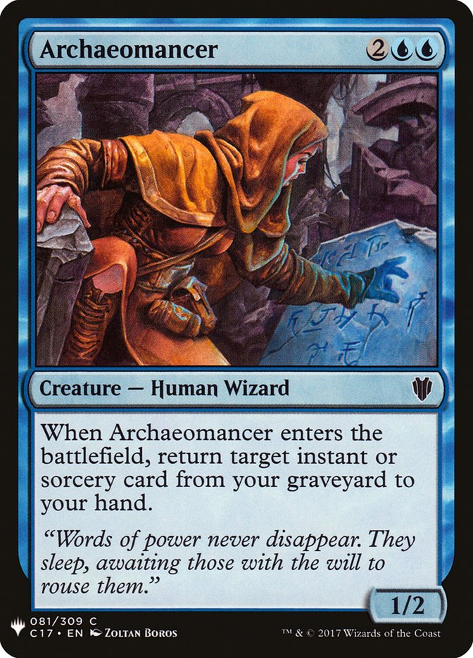 Archaeomancer – Common Magic: The Gathering card from The List (#C17-81)