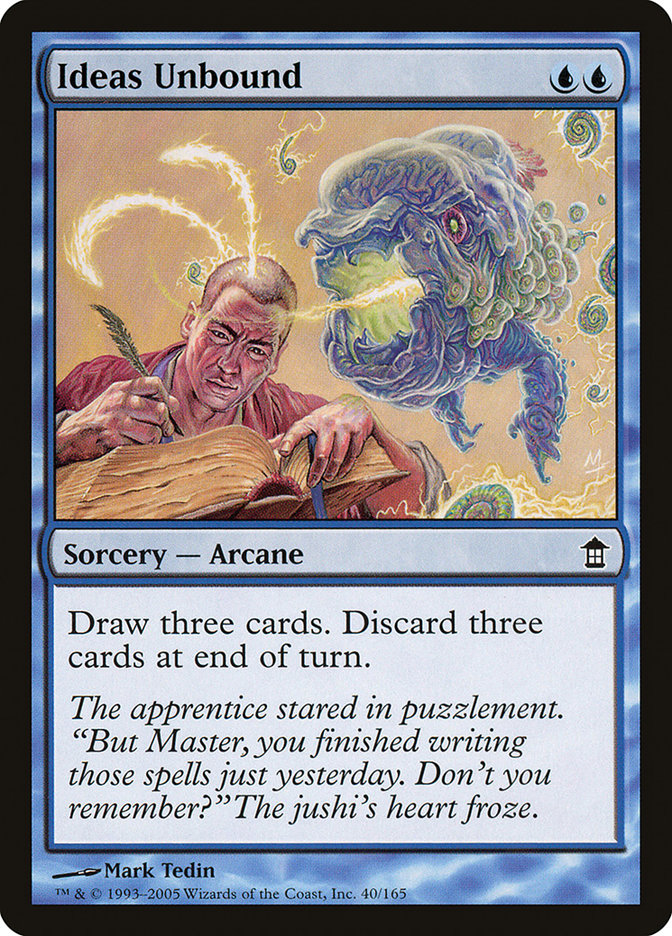 Ideas Unbound – Common Magic: The Gathering card from Saviors of Kamigawa (#40)