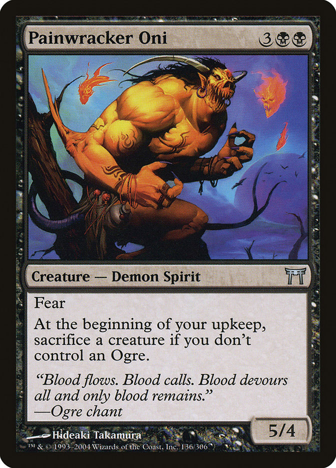 Painwracker Oni – Uncommon Magic: The Gathering card from Champions of Kamigawa (#136)