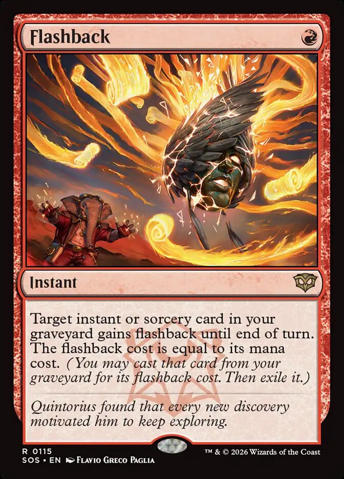Flashback – Rare Magic: The Gathering card from Secrets of Strixhaven (#115)