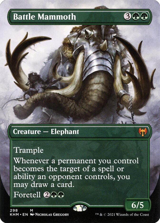 Battle Mammoth – Mythic Magic: The Gathering card from Kaldheim (#298)