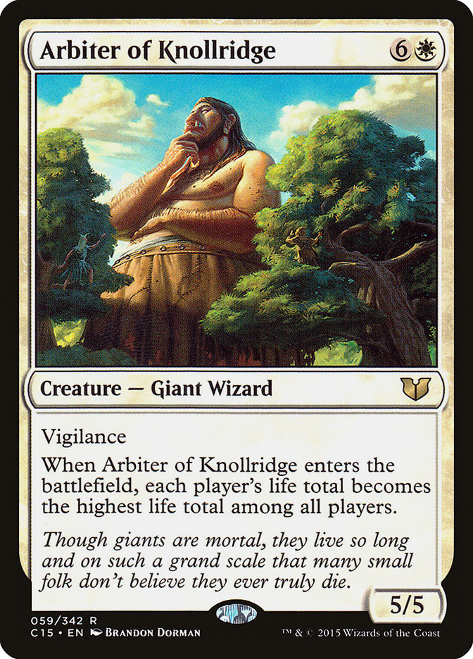 Arbiter of Knollridge – Rare Magic: The Gathering card from Commander 2015 (#59)
