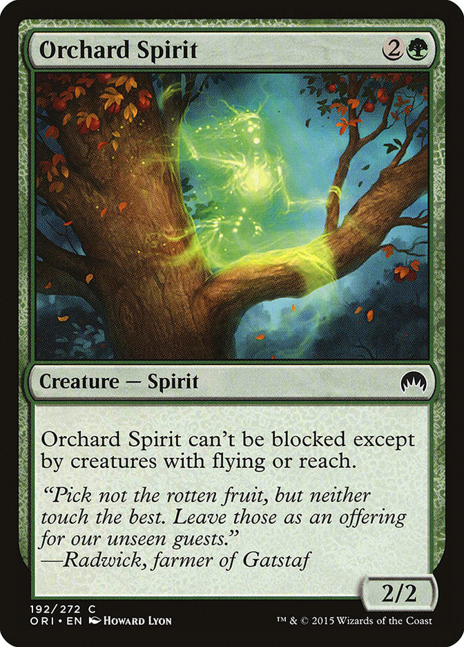 Orchard Spirit – Common Magic: The Gathering card from Magic Origins (#192)