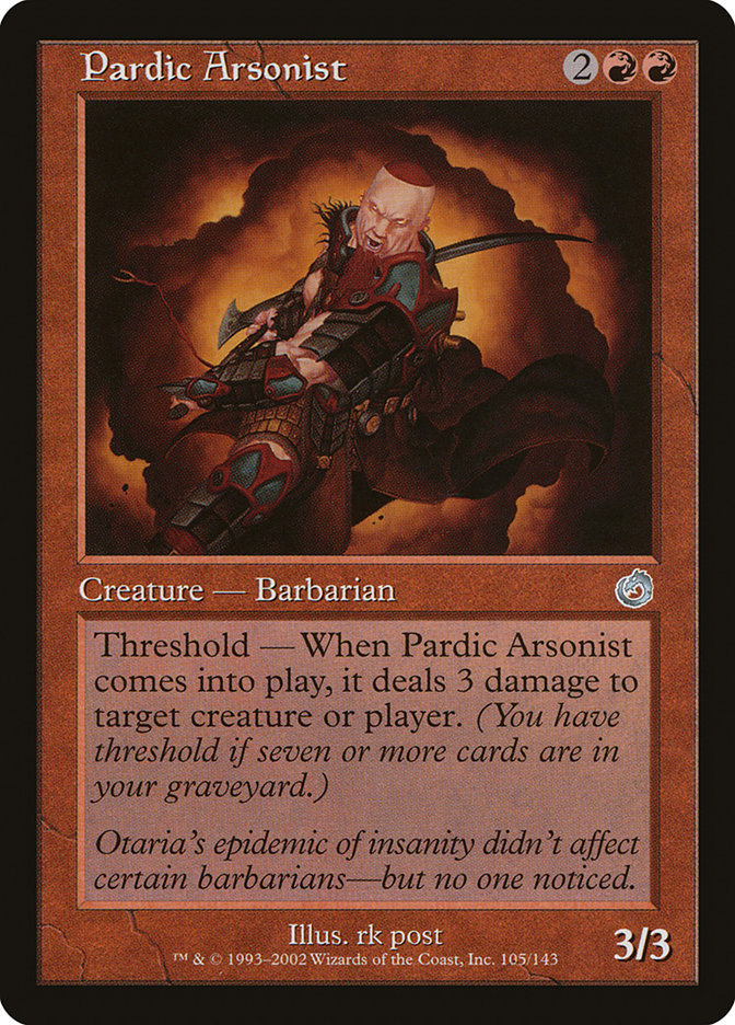 Pardic Arsonist – Uncommon Magic: The Gathering card from Torment (#105)