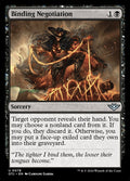 Binding Negotiation – Uncommon Magic: The Gathering card from Outlaws of Thunder Junction (#78)
