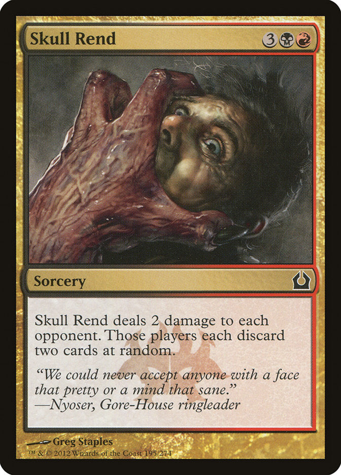 Skull Rend – Common Magic: The Gathering card from Return to Ravnica (#195)