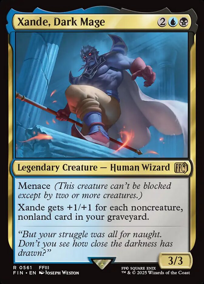 Xande, Dark Mage – Rare Magic: The Gathering card from Final Fantasy (#561)