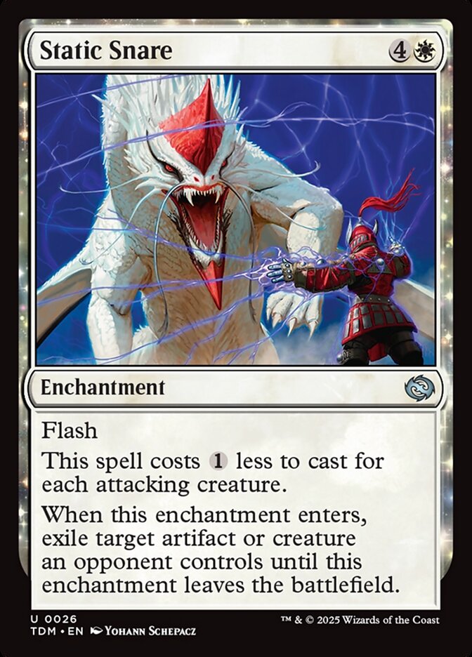 Static Snare – Uncommon Magic: The Gathering card from Tarkir: Dragonstorm (#26)