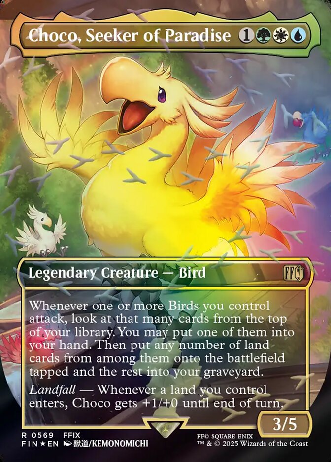 Choco, Seeker of Paradise – Rare Magic: The Gathering card from Final Fantasy (#569)