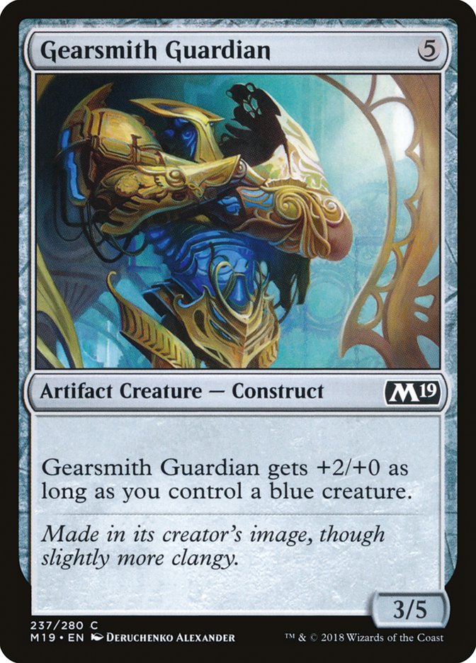 Gearsmith Guardian – Common Magic: The Gathering card from Core Set 2019 (#237)
