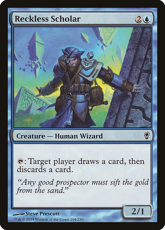 Reckless Scholar – Common Magic: The Gathering card from Conspiracy (#104)