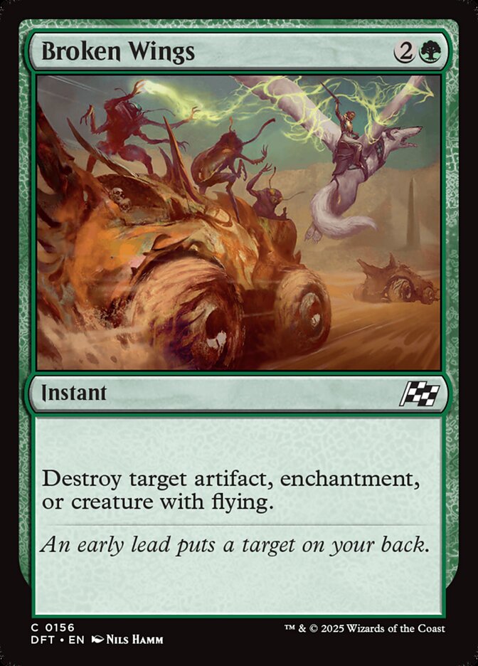 Broken Wings – Common Magic: The Gathering card from Aetherdrift (#156)