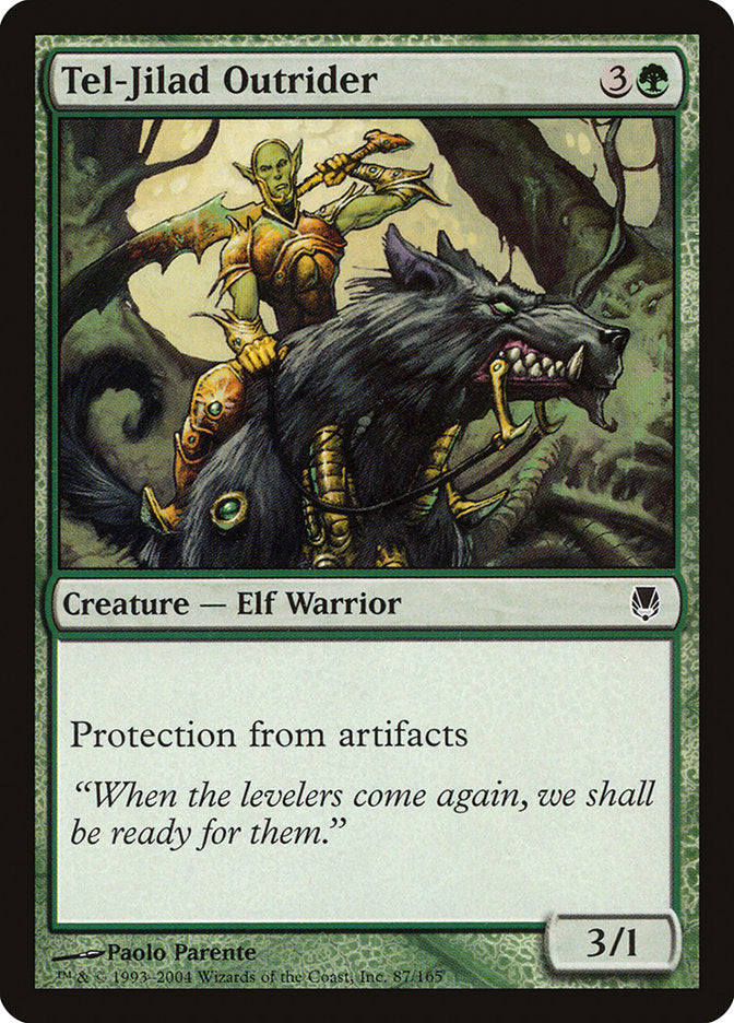 Tel-Jilad Outrider – Common Magic: The Gathering card from Darksteel (#87)