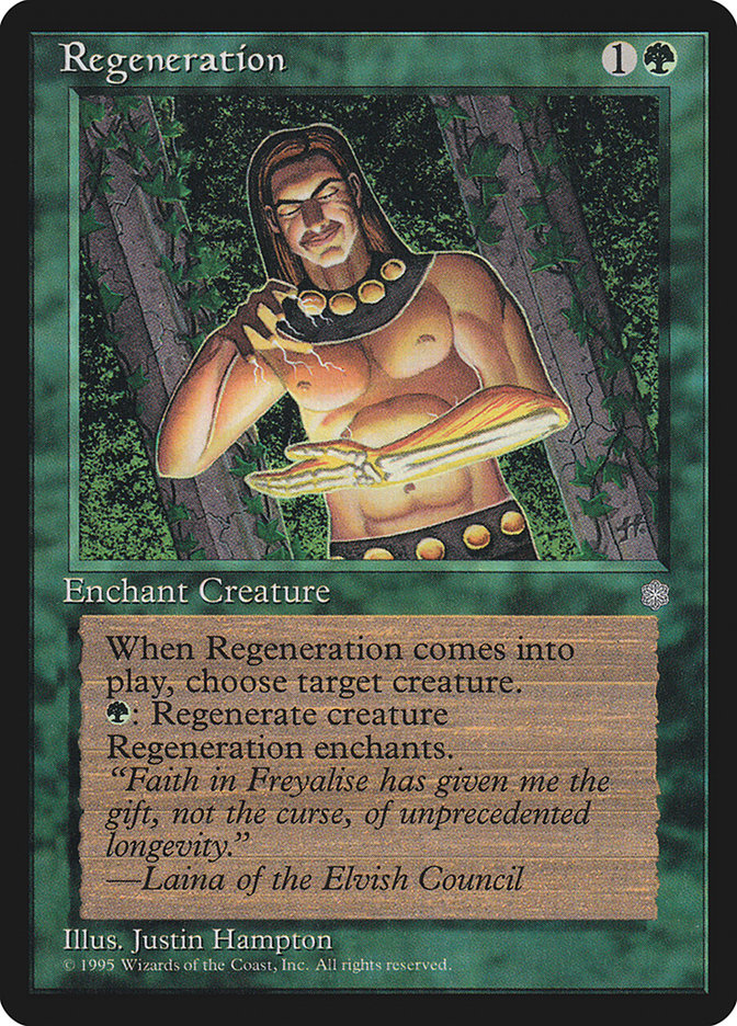 Regeneration – Common Magic: The Gathering card from Ice Age (#259)