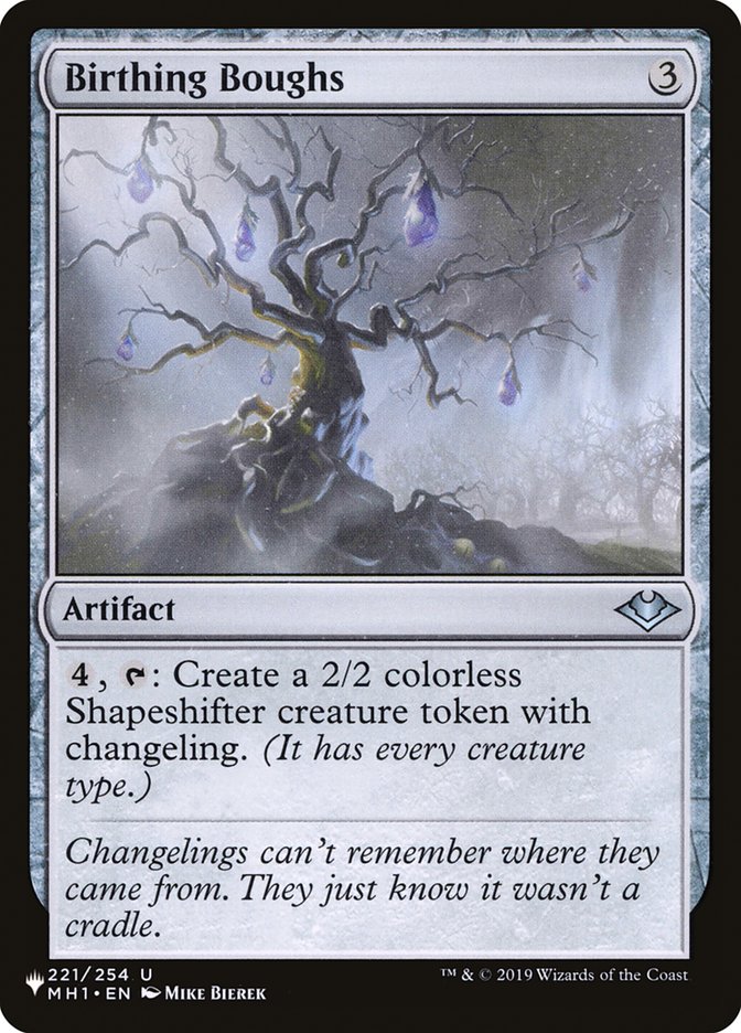 Birthing Boughs – Uncommon Magic: The Gathering card from The List (#MH1-221)