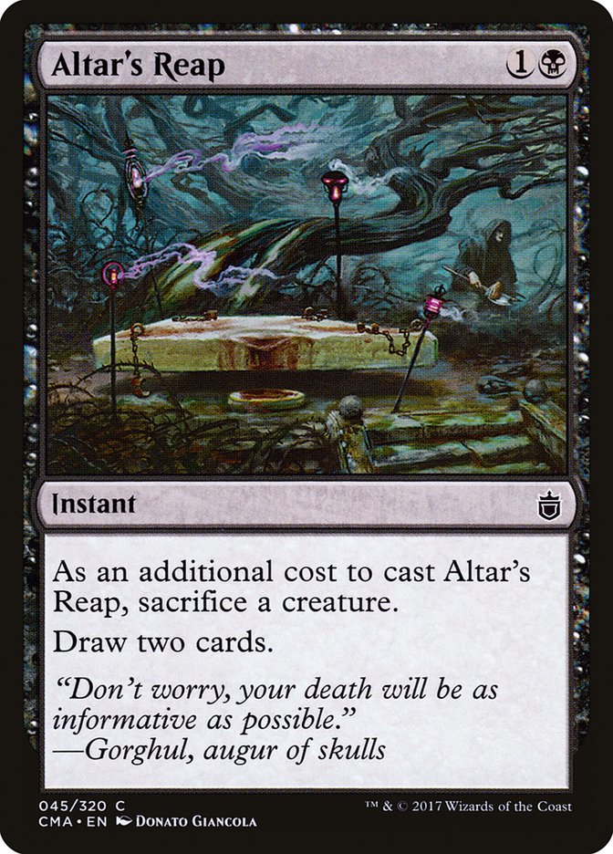 Altar's Reap – Common Magic: The Gathering card from Commander Anthology (#45)