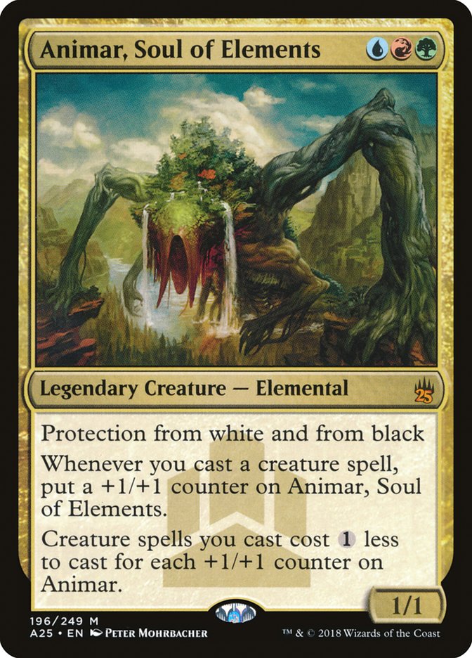 Animar, Soul of Elements – Mythic Magic: The Gathering card from Masters 25 (#196)