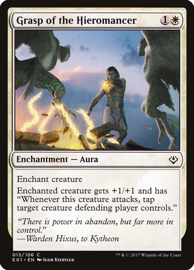 Grasp of the Hieromancer – Common Magic: The Gathering card from Archenemy: Nicol Bolas (#13)