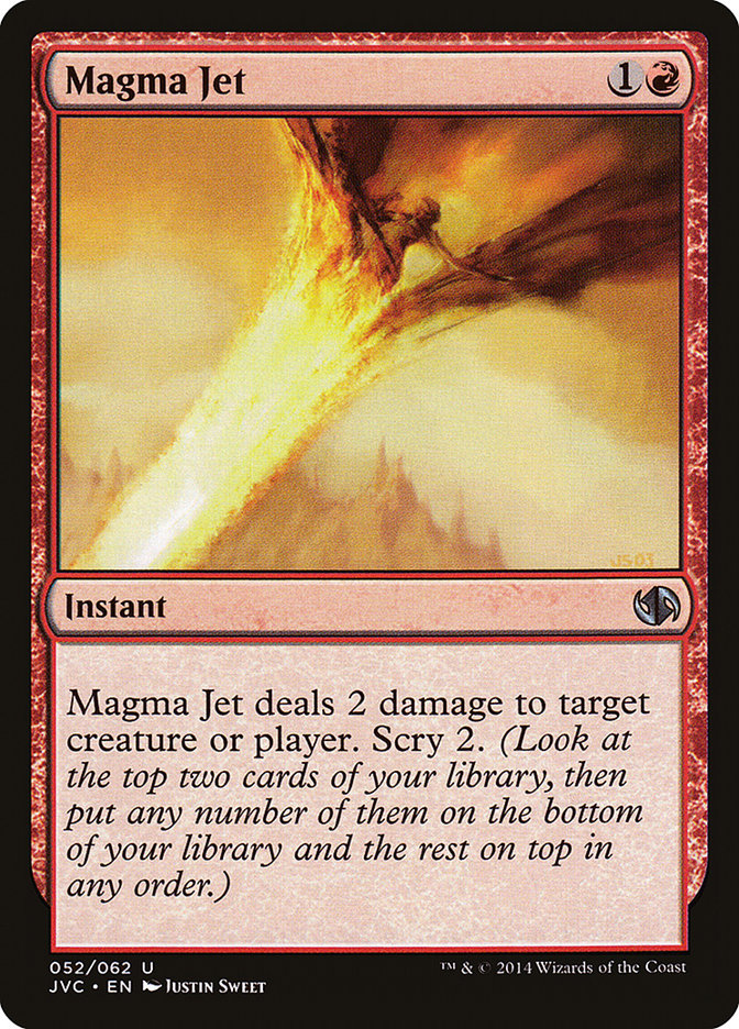 Magma Jet – Uncommon Magic: The Gathering card from Duel Decks Anthology: Jace vs. Chandra (#52)