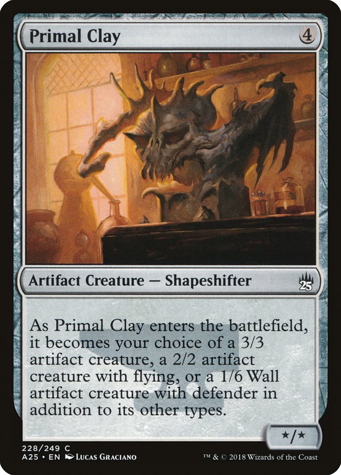 Primal Clay – Common Magic: The Gathering card from Masters 25 (#228)