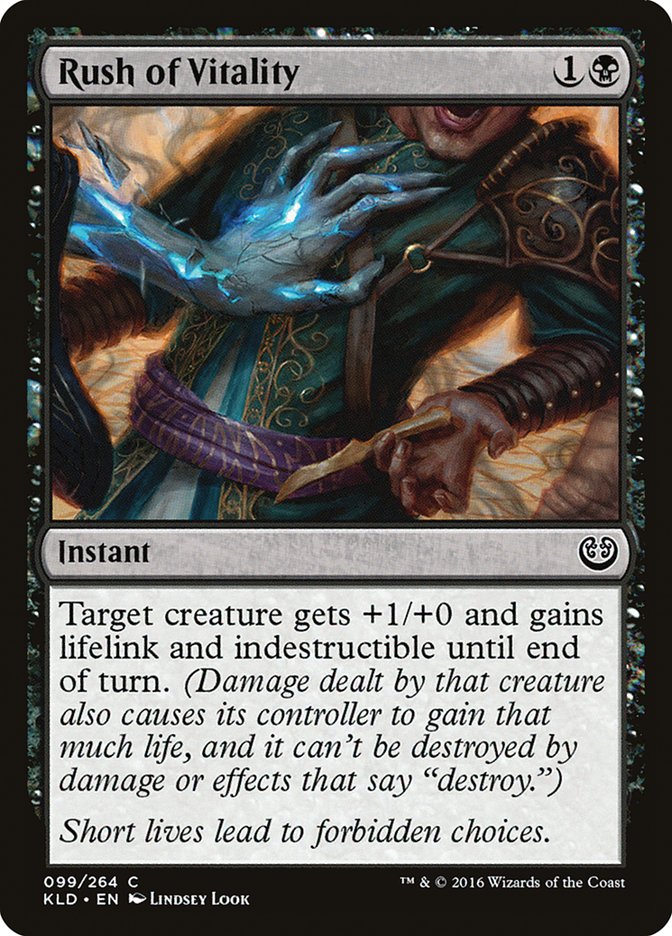 Rush of Vitality – Common Magic: The Gathering card from Kaladesh (#99)