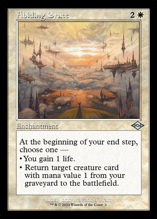 Abiding Grace – Uncommon Magic: The Gathering card from Modern Horizons 2 Timeshifts (#1)
